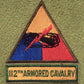 112th Armored Cavalry Regiment Patch Abzeichen – US-Armee Full Color Class A Uniform Patch für gepanzertes Kavallerie-Regiment