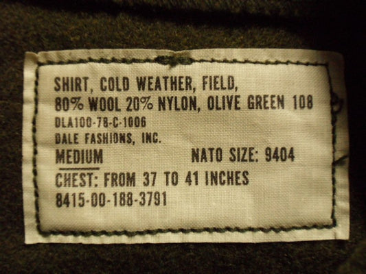 OG-108 US Army Wollhemd