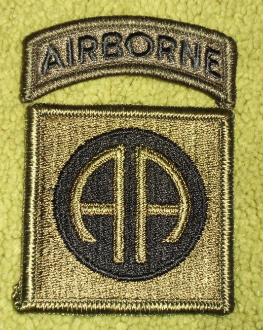 82nd Airborne Division Subdued Patch – US Army Aufnäher in grün und Tarnfarben für BDU Uniformen