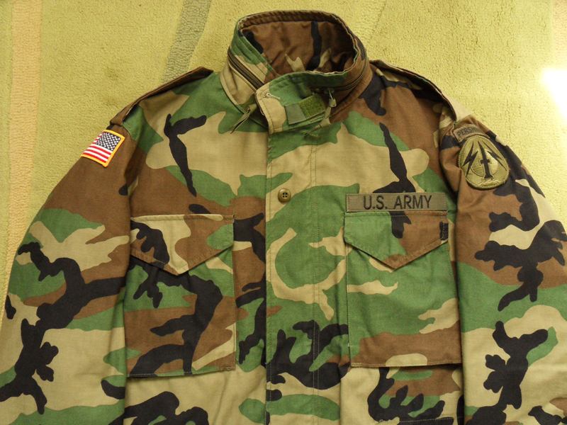 US Army M65 Woodland Jacke Medium Long