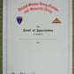 Urkunde Scroll of Appreciation 7th Army