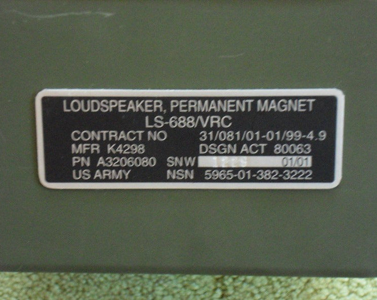 LS-688/VRC Militär Lautsprecher