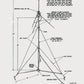 MP-68 Antennenfuß mit Schraubklemme zur Befestigung an Mastrohr – robuster Sockel für VHF Funkantennen