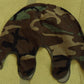Helmbezug im Woodland Tarnmuster (braun, schwarz, beige) – Original Cover für authentische M1 Stahlhelme